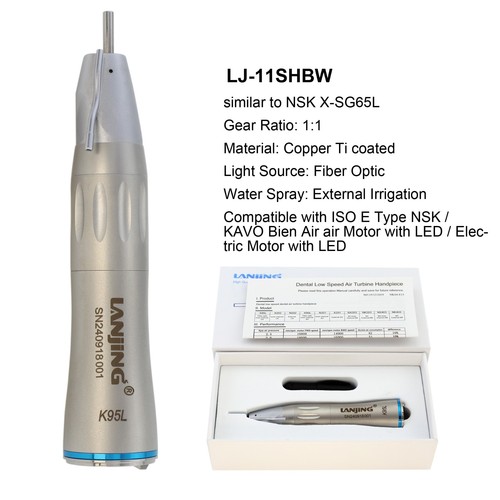 COXO Dental Implant 1:1 Surgical Straight Handpiece 20° Angle 20:1 Contra Angle - Picture 216 of 227