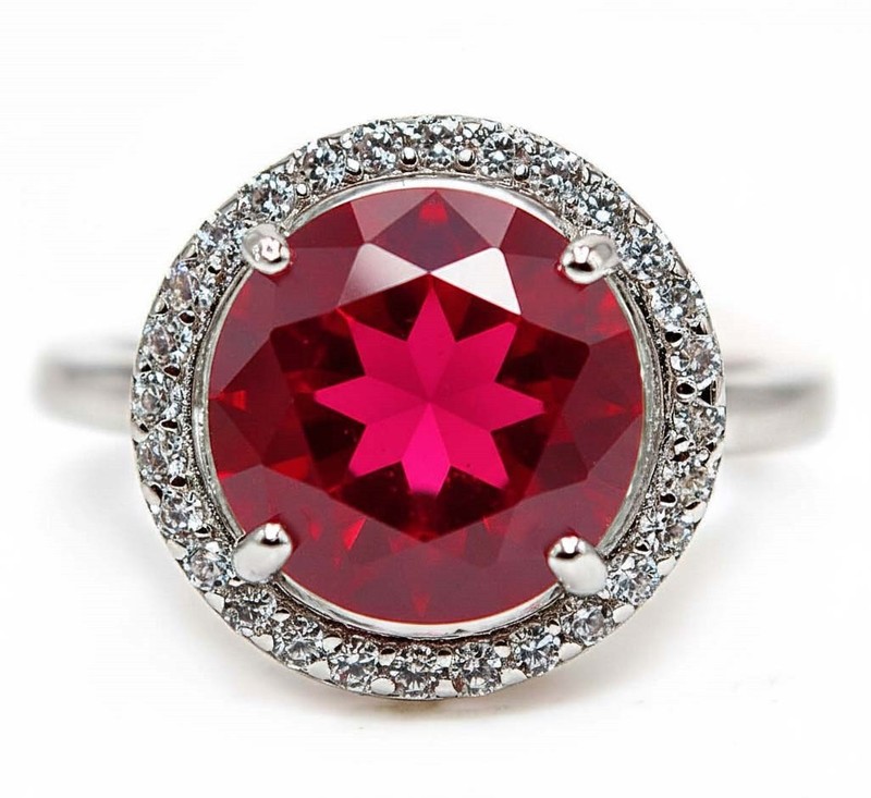 2CT Heat Treated Rubellite Tourmaline 925 Solid Sterling Silver Ring Sz 7