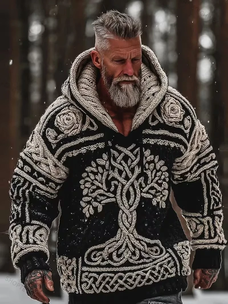 Men's Western Aztec Sweatshirts Pullover COZY BIG SIZE 2XL
