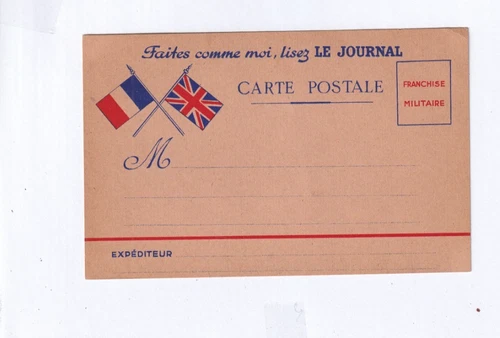 PG051 / France 2 Field Post Postal Stationery Forms *