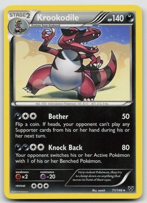 Krookodile 71/146 XY Base Set match Pokemon TCG Card match