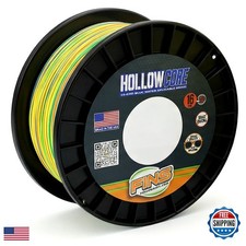 FINS Hollow Core Braided Fishing Line, 16 Strand Spliceable, USA Made Braid