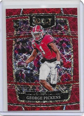 George Pickens 2022 Select Draft Picks Red Lazer Prizm COWBOYS RC #94