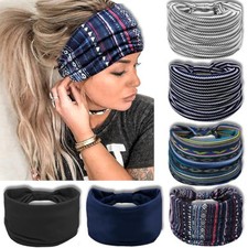 Wide Headbands for Women, Knotted Head Wraps Turbans, Large African Style