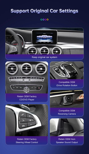Wireless Carplay Linux Screen for Mercedes Benz GPS Android Auto Car Multimedia - Picture 15 of 24