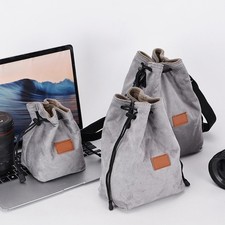 Camera Case Drawstring Bag Vintage DSLR Camera Bag with Adjustable Strap Soft