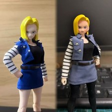 1/12 Android 18 lazuli Clothes For 6'' Romankey HIT TOYS Figure Body
