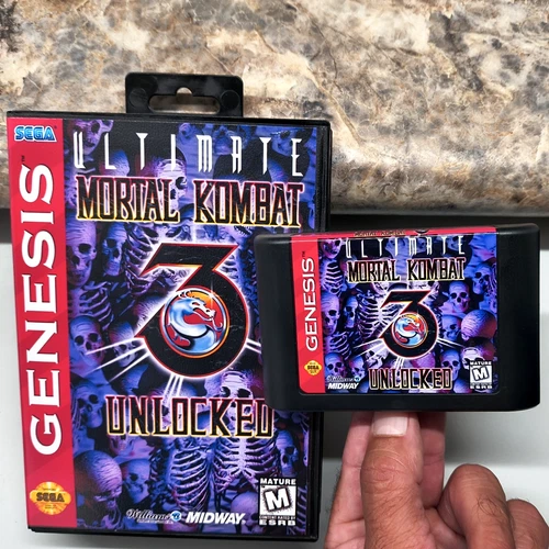 Ultimate Mortal Kombat 3 "Unlocked Edition" for Sega Genesis with case