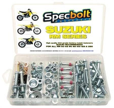 150pc Specbolt Suzuki RM Two Stroke Bolt Kit for Maintenance & Restoration of
