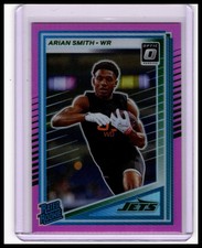 2025 Donruss #386 Arian Smith Optic Rated Rookies Preview Pink