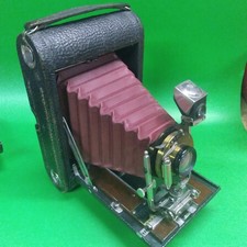 Kodak No 4 Folding Pocket Model A With User Manual and Leather Case