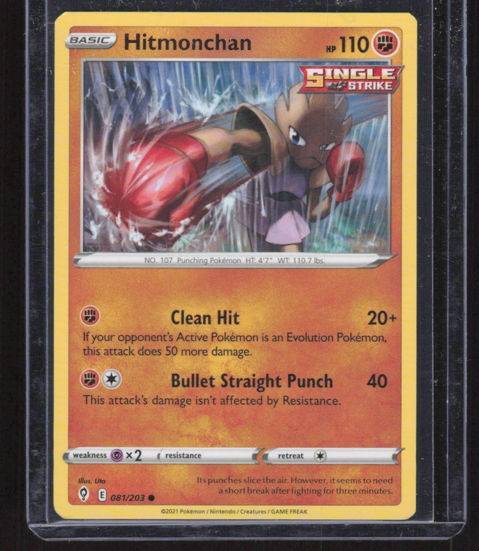 2021 Sword & Shield - Evolving Skies Hitmonchan Basic/Common #81