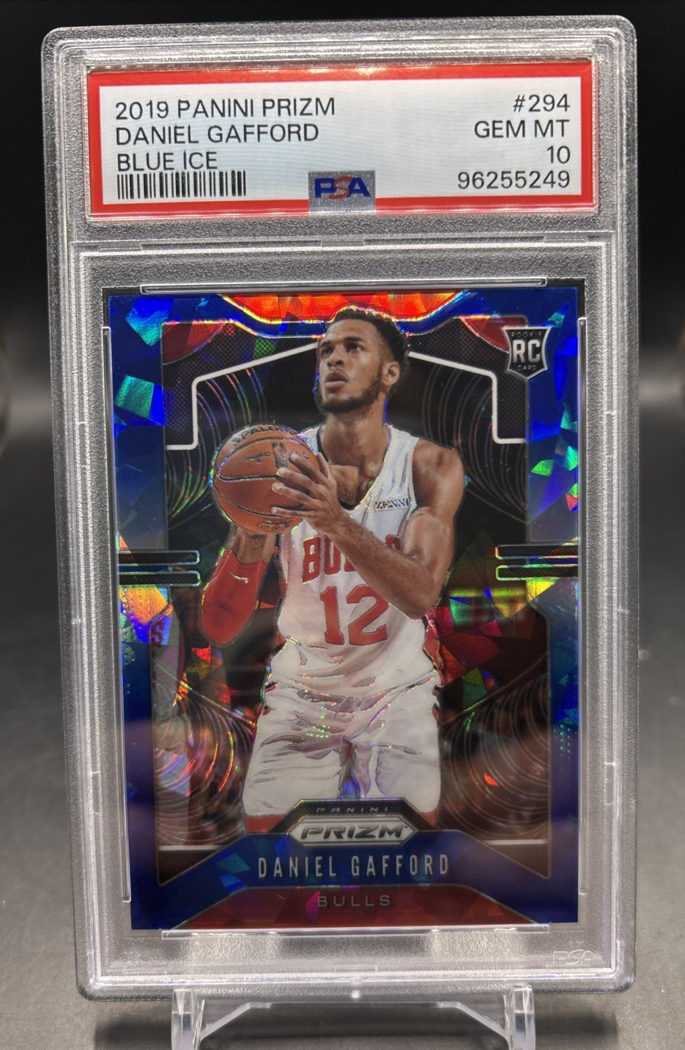 2019-20 Panini Prizm DANIEL GAFFORD Rookie Blue Ice Prizm card #'d/99 - Dallas