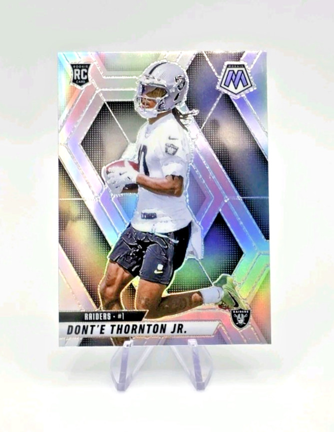 2025 Panini Mosaic - Dont'e Thornton Jr (RC) Silver Prizm #369 Las Vegas Raiders