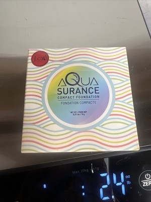 J CAT BEAUTY AQUA SURANCE COMPACT FOUNDATION ACF102A Color  Light Beige. 3 pack