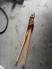 Vin Travel Spearfishing 2Piece Fiber Glass Pole Spear 3Prong Paralyzer Tip Bag