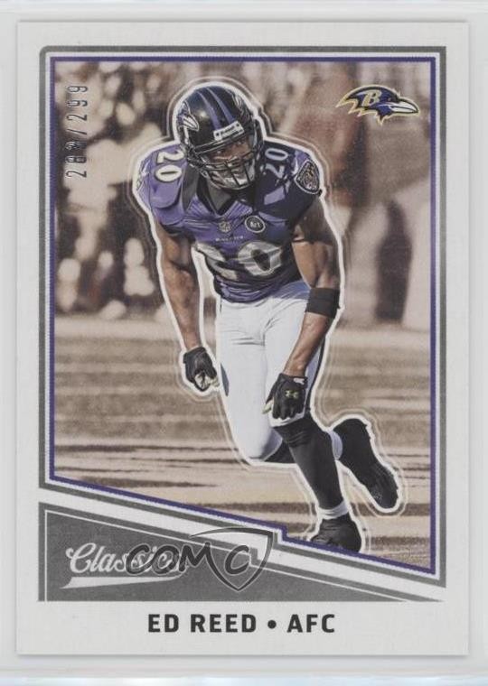 2017 Panini Classics Legends Red Back 283/299 Ed Reed #106 HOF 1u6