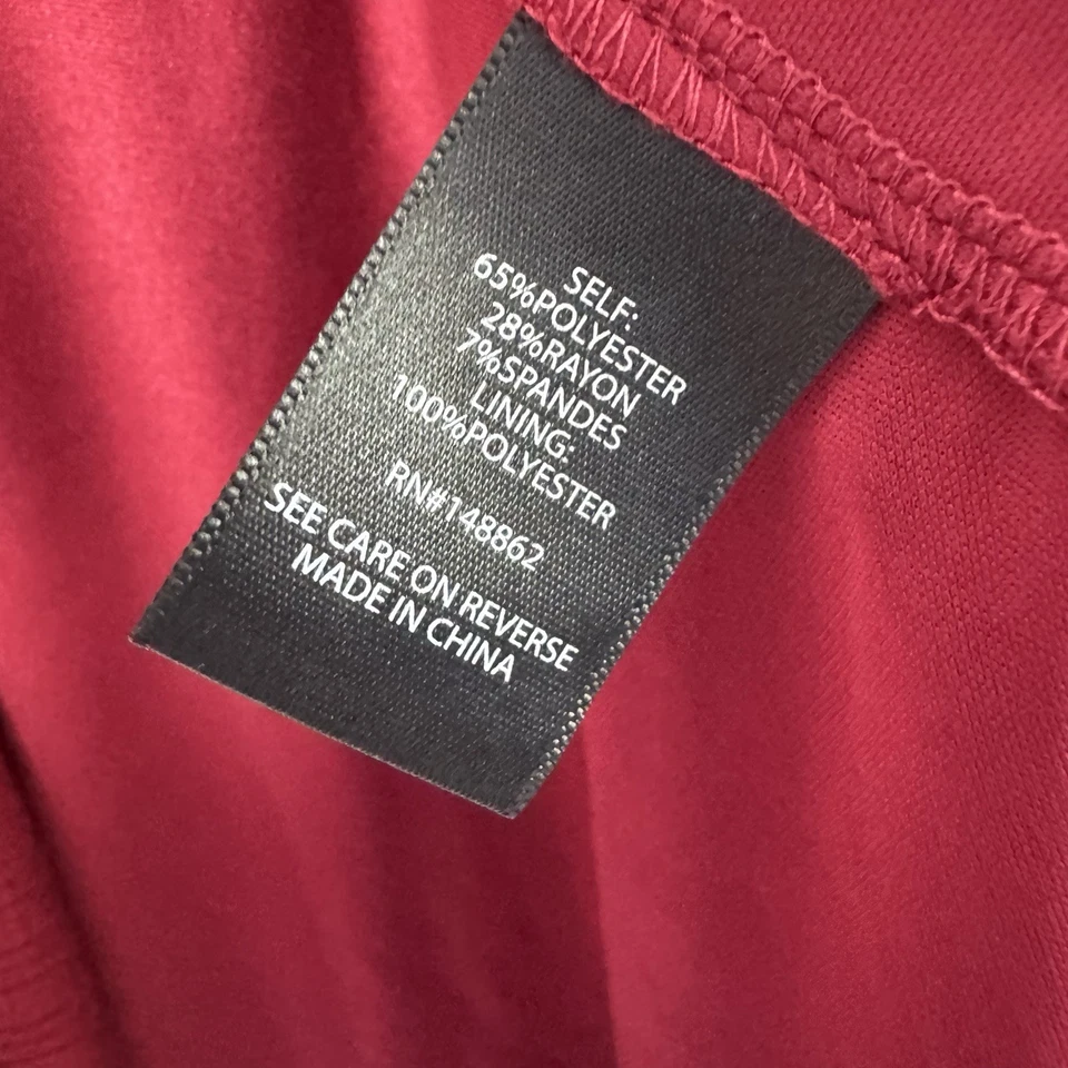 Vestido patinador rojo tórrido mini jersey manga 3/4 estampado abullonado talla 1 Foto 4 de 4