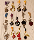 Lot of 13 Multicolor Metal Tassel Key Chains Detachable Charms Mom Flower — photo 1