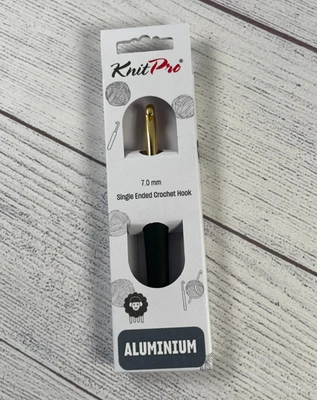 KnitPro Häkelnadel mit Softgriff Alu Gold 7,0 mm