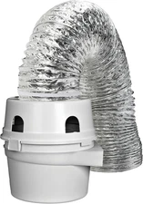 TDIDVKZW Indoor Dryer Vent Kit with 4" X 5' Duct