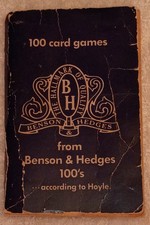 Benson  Hedges 1972 Vintage 100 Card Games Booklet Hoyle Edition