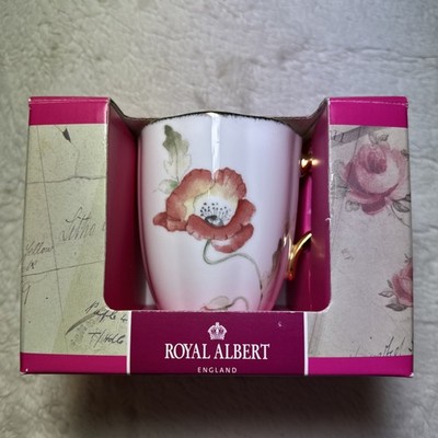 Royal Albert 100 Years 1970 Poppy 0,4l Tee Kaffee Becher - Brandneu Verpackt ��