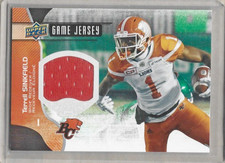 TERRELL SINKFIELD BC LIONS 2017 UD CFL FOOTBALL GAME JERSEY #GJ-TS