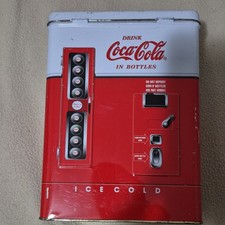 Coca-Cola Ice Cold Vending Machine Design Tin Container