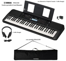 YAMAHA PSR-E383 TASTIERA 61 TASTI DINAMICI CON ARRANGER + CUFFIA e BORSA INCLUSO