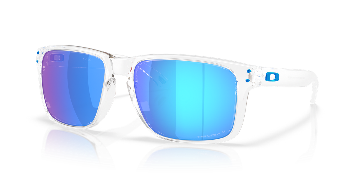 Oakley Holbrook XXL Polished Clear/Prizm Sapphire Polarized Men's