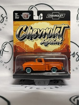 1958 CHEVROLET APACHE STEPSIDE 2026 M2 MACHINES DRIVERS GREEN