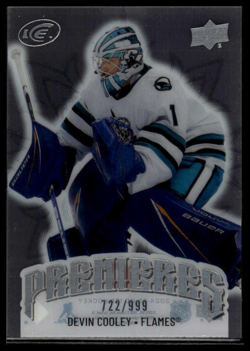 2024-25 Upper Deck Ice #165 Devin Cooley #/999 Rookie SN,RC
