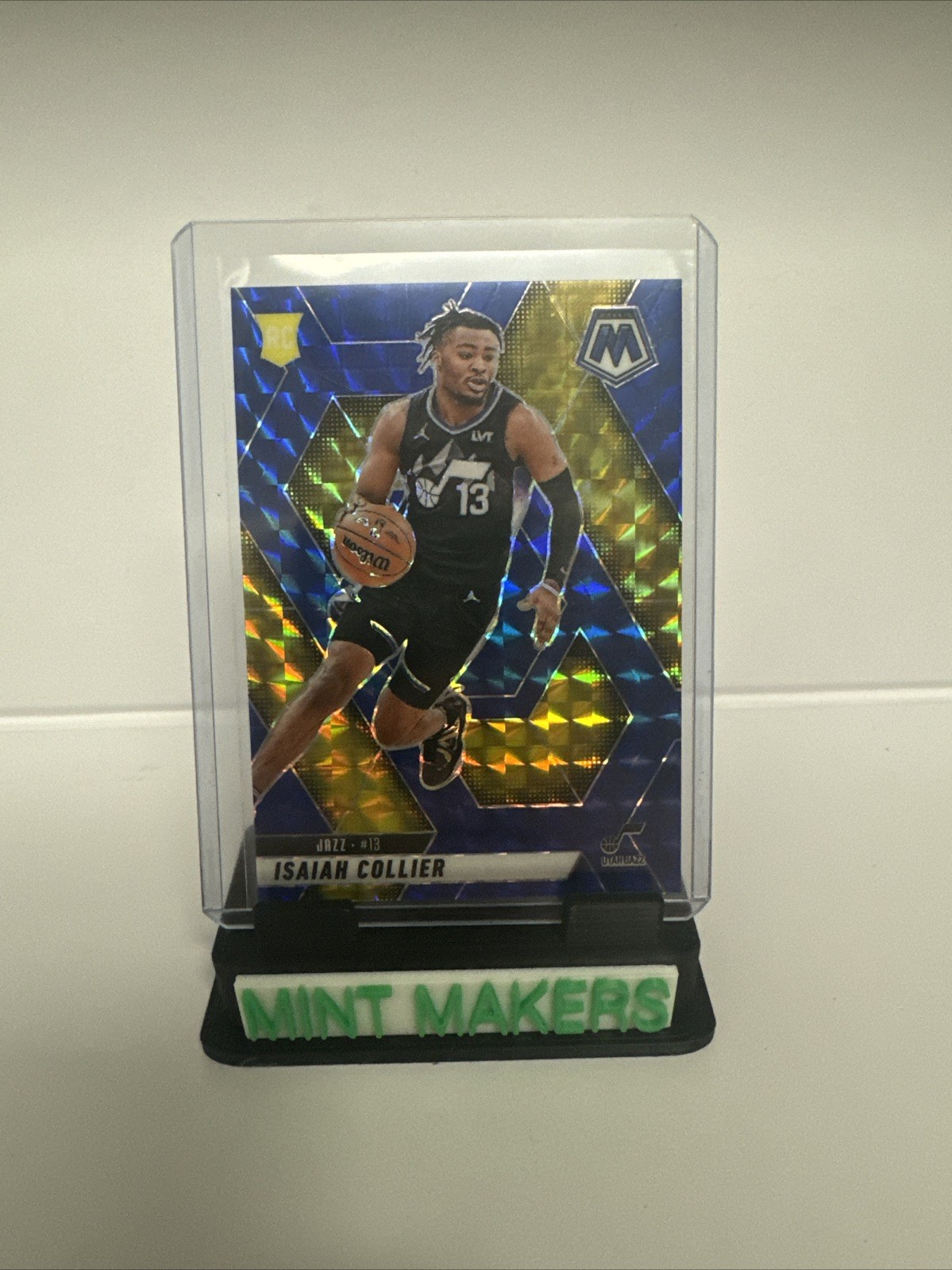 2024-25 Panini Mosaic Isaiah Collier /199 Blue #222