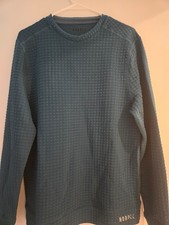NOBULL Men's Quilted Crew Pullover - Steel Blue / M