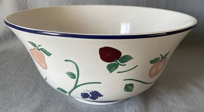 Princess House Orchard Medley Large Serving Fruit/Salad Bowl 10 7/5'' X 5 1/4''