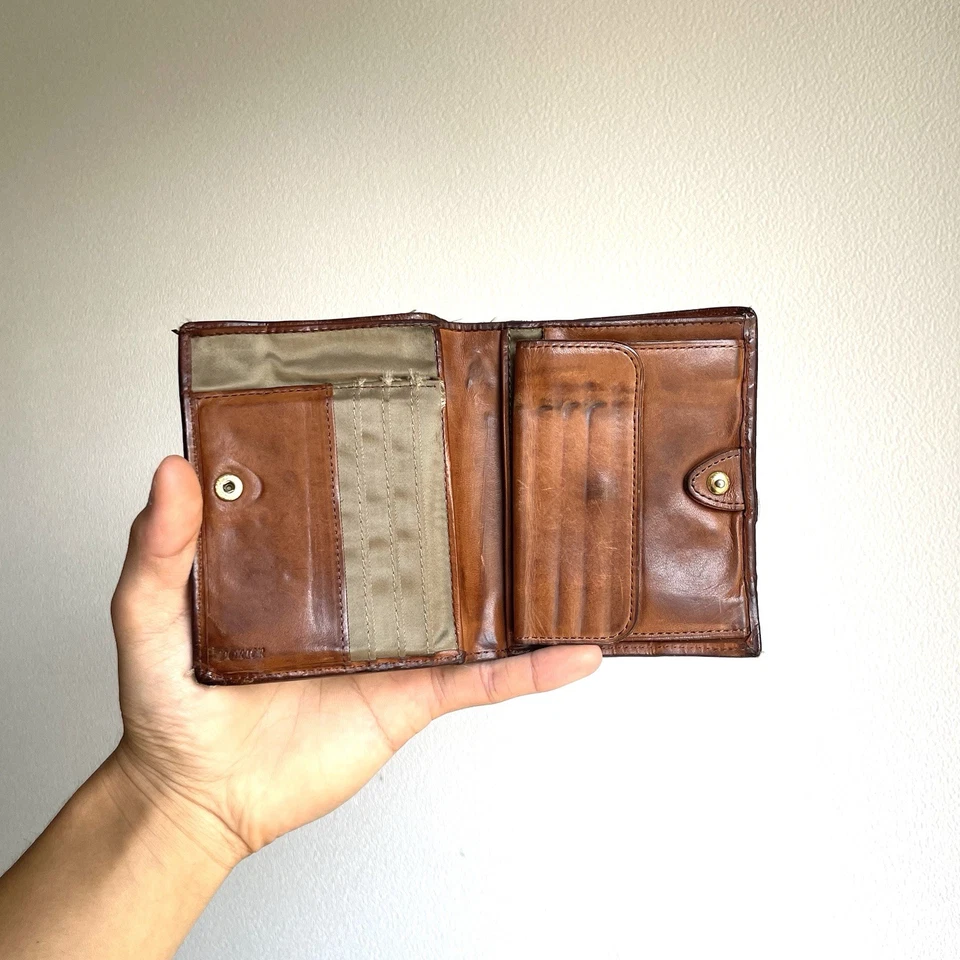 Cartera de cuero PORTER Yoshida 70 aniversario marrón doble pliegue rara Japón vintage Foto 2 de 4