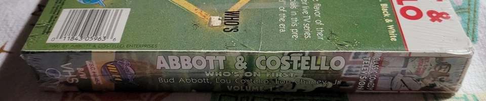 1990 Burbank Video VHS: Abbott & Costello Who's on First Volume 1 Foto 4 de 4