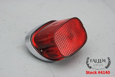 2013 Harley Dyna Switchback Brake Tail Light Lens + Base Trim CHROME #4140