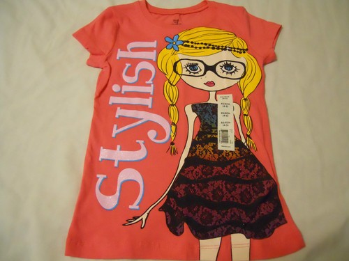 Girls Tee Shirts Print Kids Size XS S M L XL Print New - Picture 41 of 70
