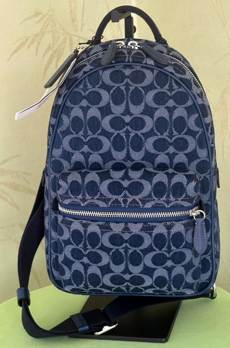 COACH CHARTER PACK IN SIGNATURE DENIM:NWT DEEP BLUE CAJ87 Retail