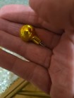 Vintage Lot 19 Glass Ball Christmas Ornament Red And Gold Small Feather Tree — photo 2