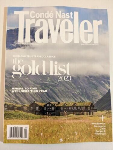 Condé NAST TRAVELER MAGAZINE Jan/Feb 2023 The Gold List 2023 Wellness ...