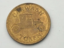 Car Wash Token No Cash Value Old Time Car Auto Automobile Jalopy Symbol Vintage