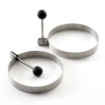 Norpro Egg Pancake Batter Omelet Burger Rings Perfectly Round Set of 2