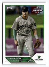 2023 Topps Pro Debut David McCabe PD-180 Augusta GreenJackets