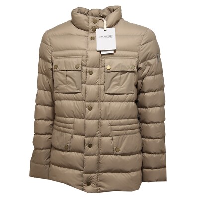 3422M giubbotto piumino uomo tortora GEOSPIRIT parrain quilted jackets coats men