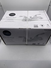 Project Source Chrome Finish 4-in Center mount Bathroom Faucet