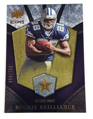 FELIX JONES 2008 Upper Deck Icons Rookie Brilliance SILVER 494/799 #RB15 RC