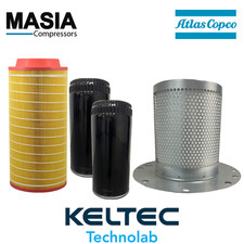 GA-75 Atlas Copco Filter Kit: 1613-9503-00, 1613-6105-00 (2), 2901-0566-22